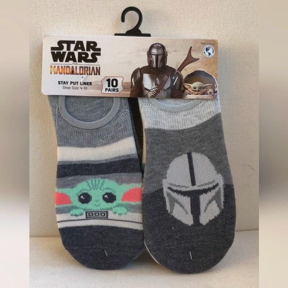 Star Wars Mandalorian Baby Yoda Ankle Socks Set - Picture 2 of 4